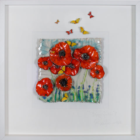 Poppy Fields with Butterflies Lrg